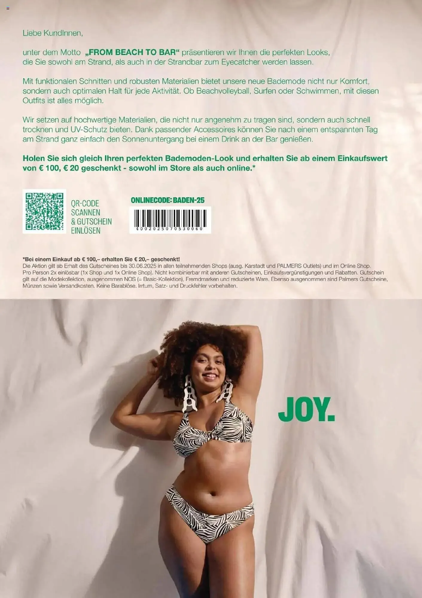 Palmers Prospekt von 7. Mai bis 31. August 2025 - Prospekt seite 2