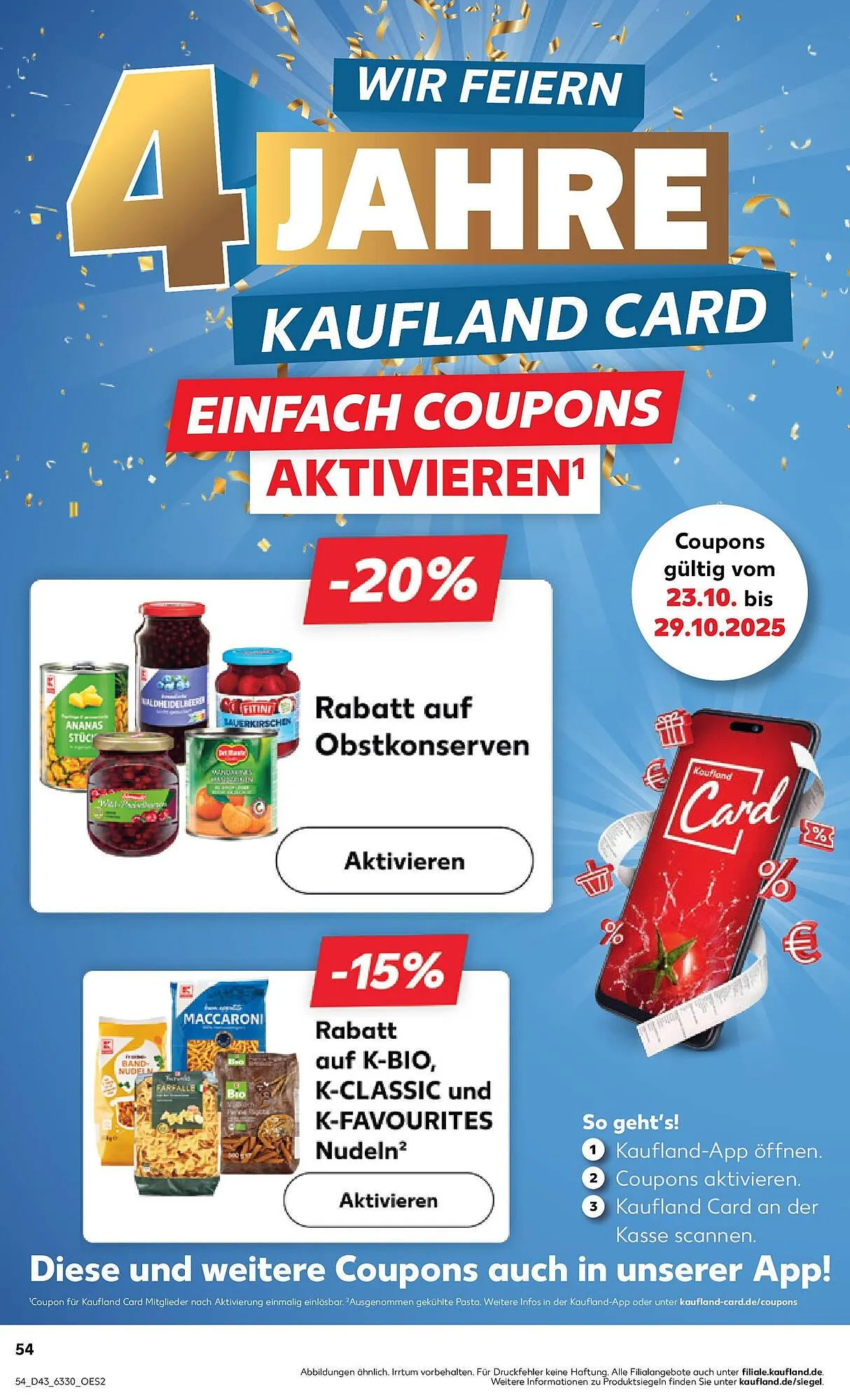 Kaufland Prospekt von 26. Oktober bis 29. Oktober 2025 - Prospekt seite 54
