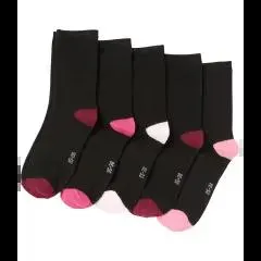 Socken mit Kontrastelementen