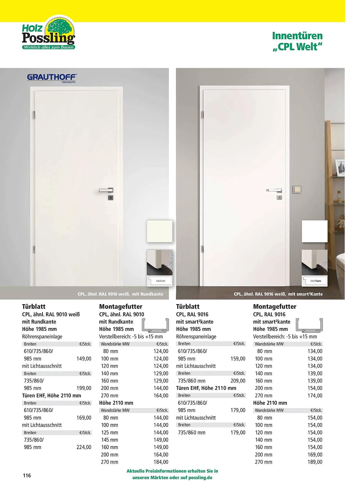 Holz Possling Prospekt von 31. März bis 30. Juni 2025 - Prospekt seite 116