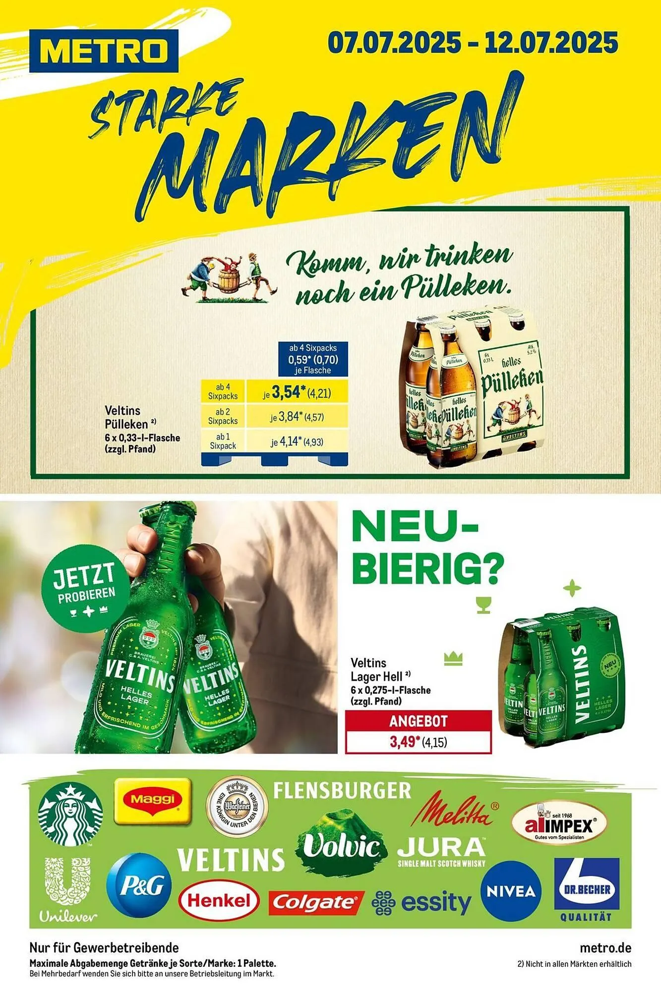METRO Prospekt von 7. Juli bis 12. Juli 2025 - Prospekt seite 1