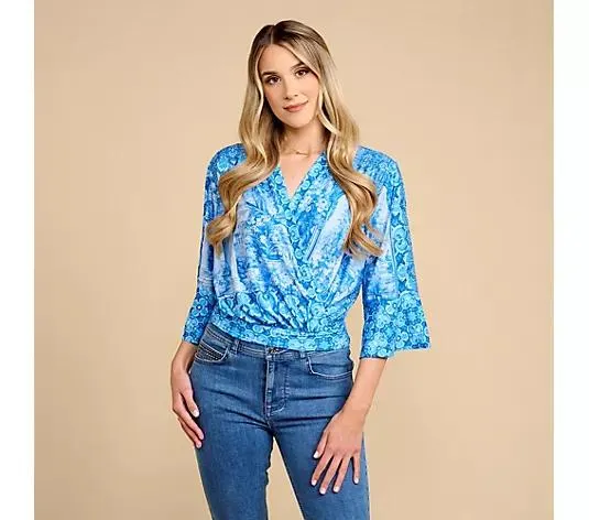 SCHIFFHAUER MUNICH® Bolero, 3/4-Arm Jerseyqualität Bänder zum Binden figurumspielend