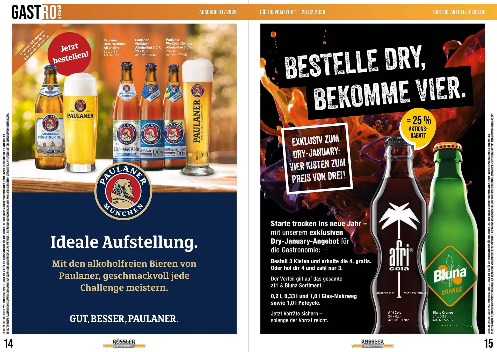 Getränke Rössler Prospekt von 8. Januar bis 28. Februar 2026 - Prospekt seite 8