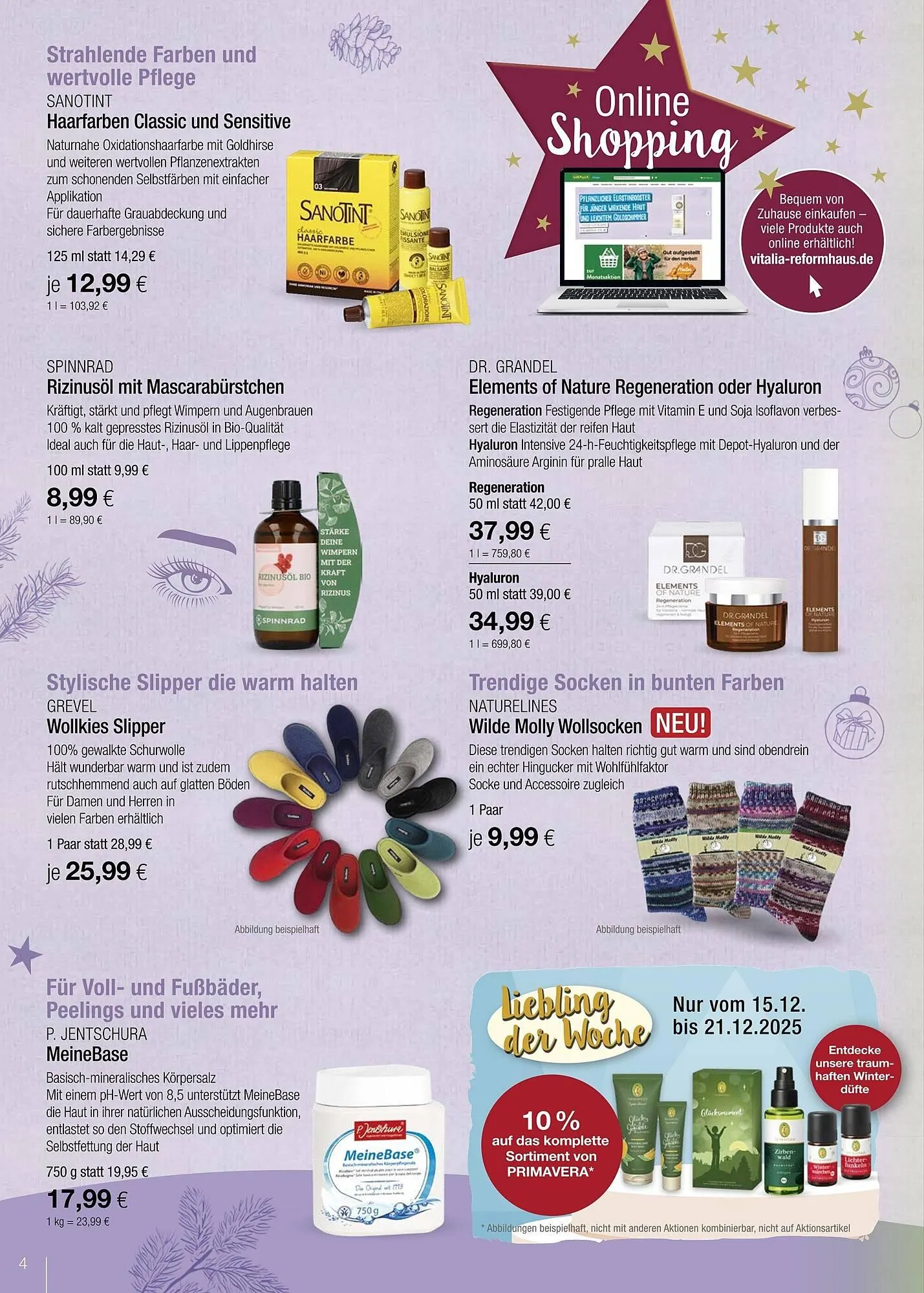 Vitalia Prospekt von 1. Dezember bis 31. Dezember 2025 - Prospekt seite 4