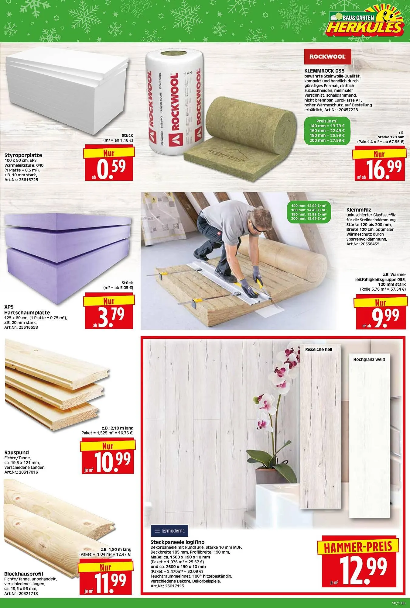 Herkules Baumarkt Prospekt von 8. Dezember bis 13. Dezember 2025 - Prospekt seite 5