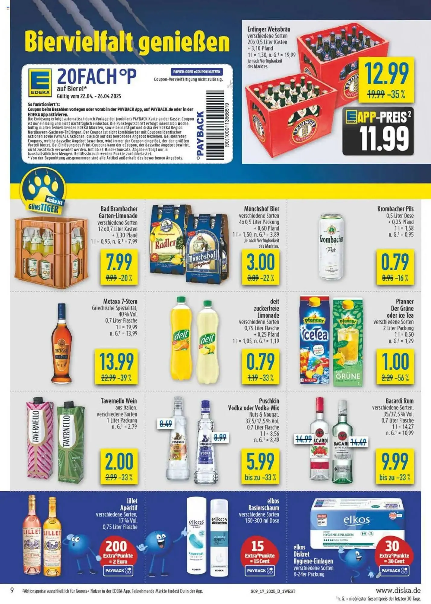 diska Prospekt von 22. April bis 26. April 2025 - Prospekt seite 9