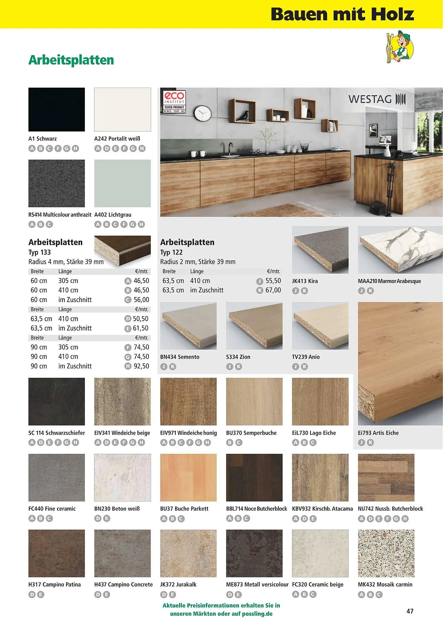 Holz Possling Prospekt von 1. April bis 31. Juli 2026 - Prospekt seite 47