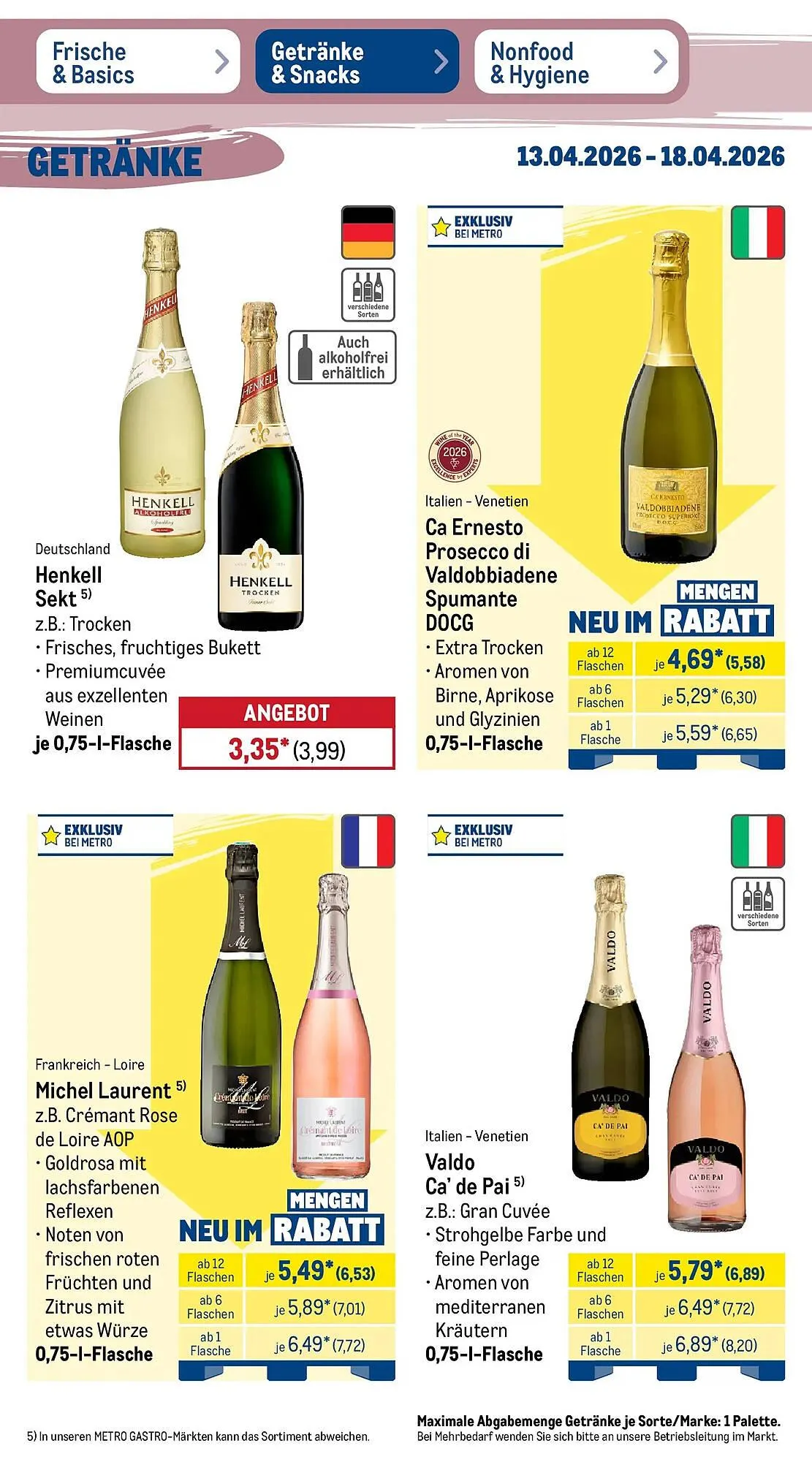 METRO Prospekt von 12. April bis 18. April 2026 - Prospekt seite 36