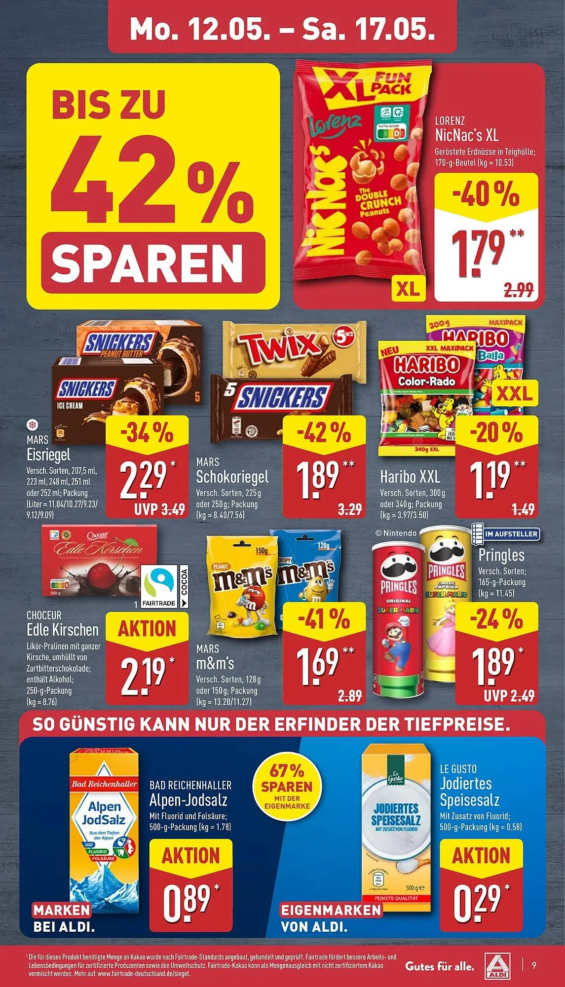 Aldi Nord Prospekt von 12. Mai bis 18. Mai 2025 - Prospekt seite 9