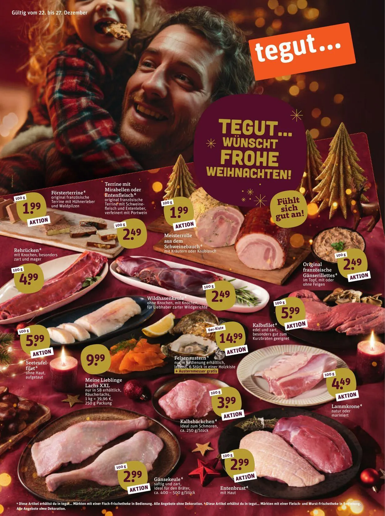 Tegut Aktueller Prospekt von 8. Dezember bis 14. Dezember 2025 - Prospekt seite 1
