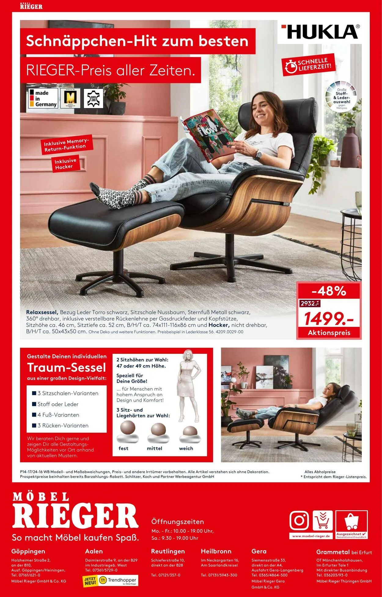 Möbel Rieger Aktueller Prospekt von 17. Dezember bis 31. Dezember 2025 - Prospekt seite 16