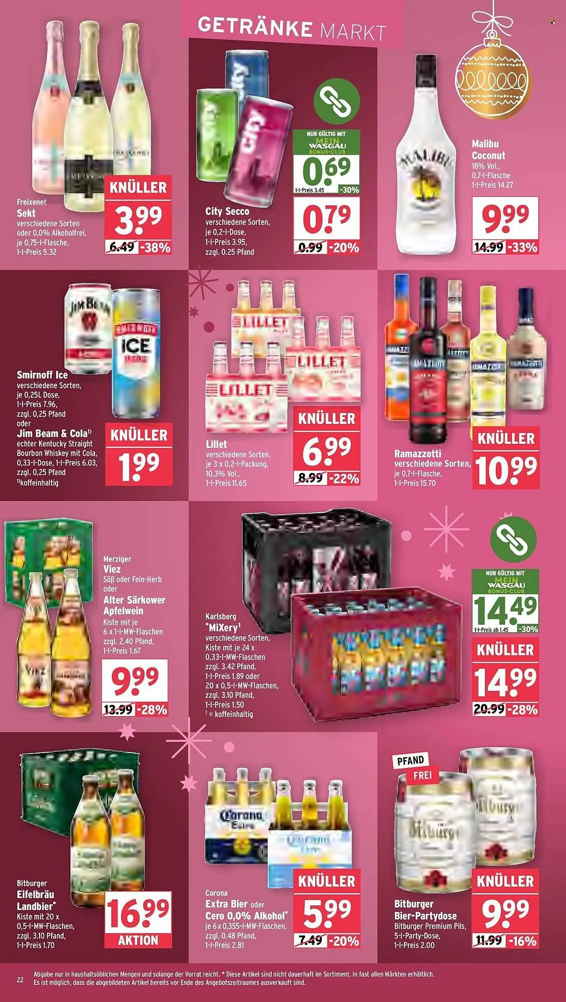 Wasgau Prospekt von 22. Dezember bis 27. Dezember 2025 - Prospekt seite 22