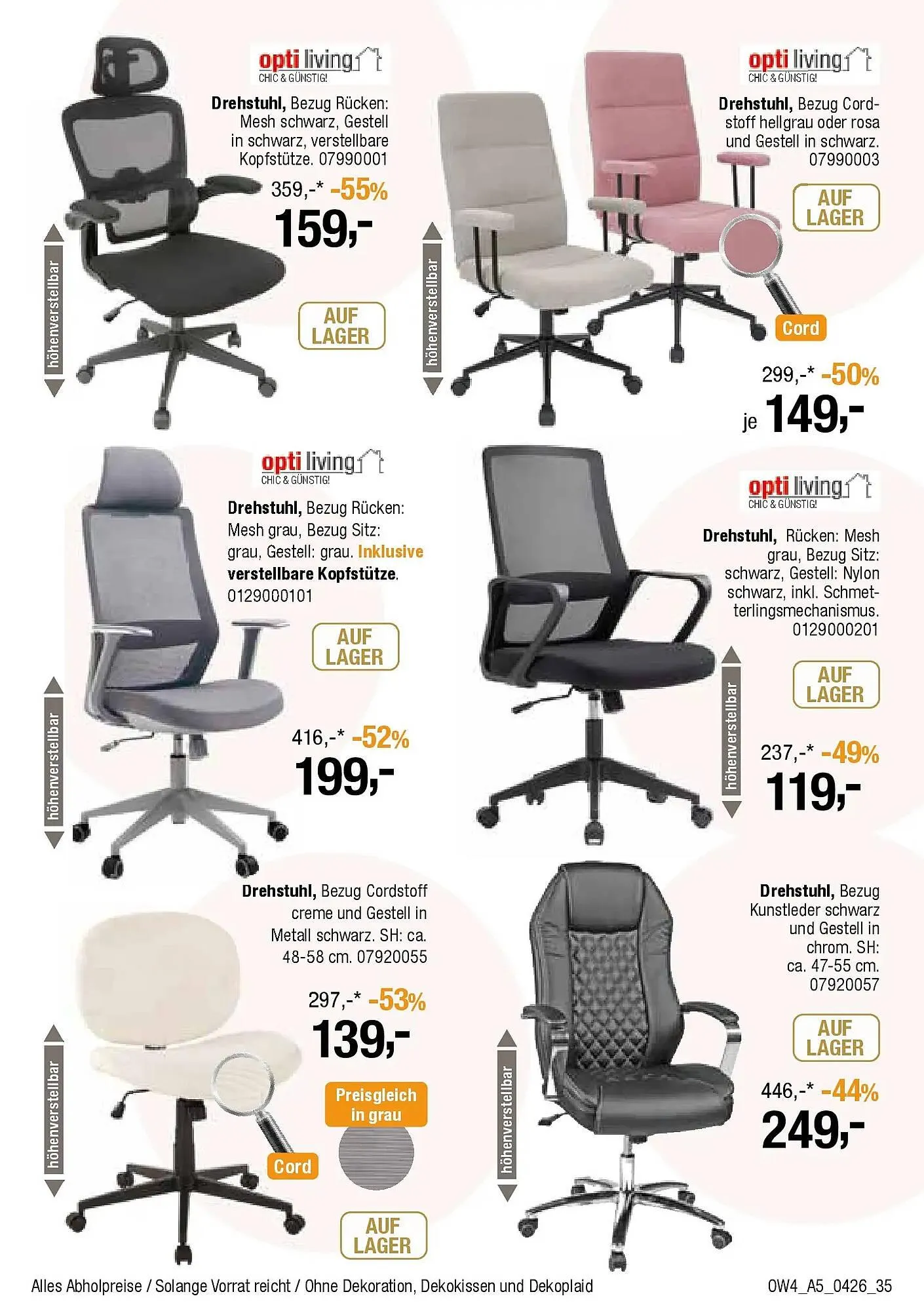 Opti Wohnwelt Prospekt von 1. April bis 18. April 2026 - Prospekt seite 35