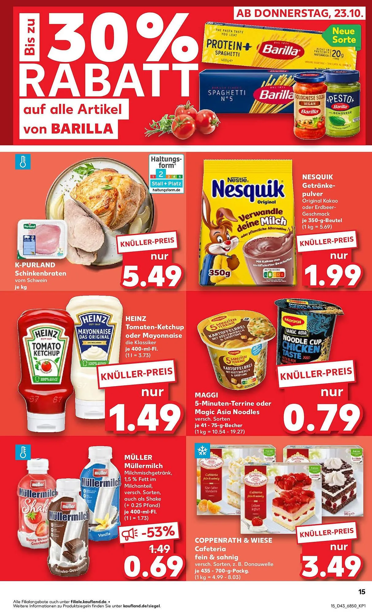 Kaufland Prospekt von 26. Oktober bis 29. Oktober 2025 - Prospekt seite 15