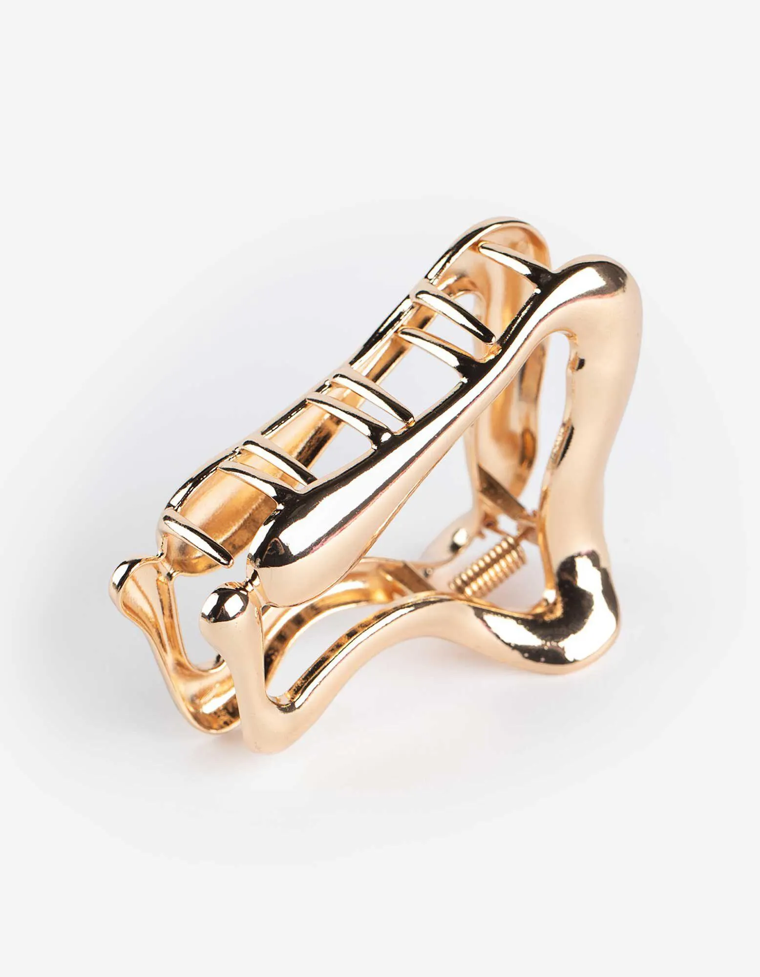 Haarklammer - einfarbig - goldfarben