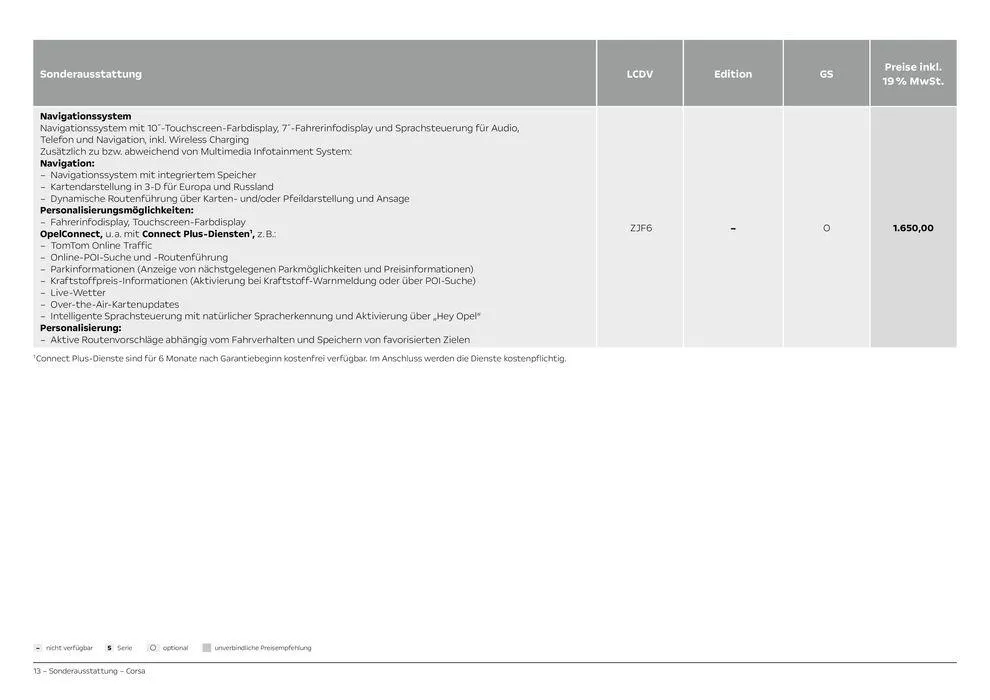 Opel Corsa von 21. September bis 21. September 2025 - Prospekt seite 13