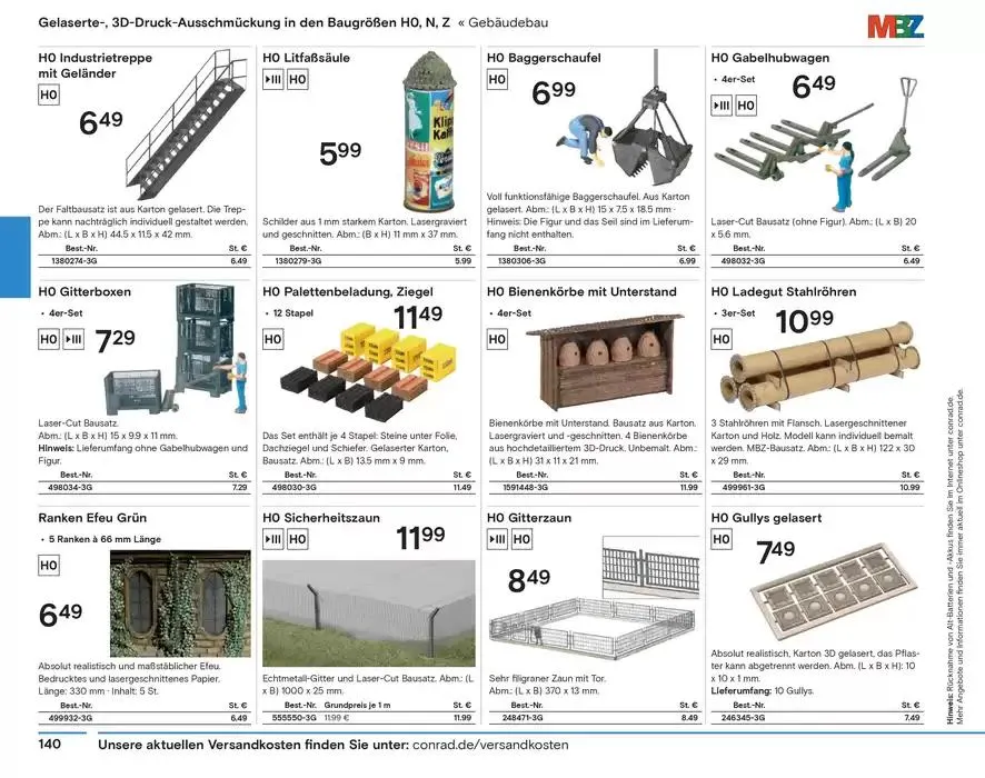 Modellbahn Katalog von 29. Oktober bis 31. Dezember 2025 - Prospekt seite 142