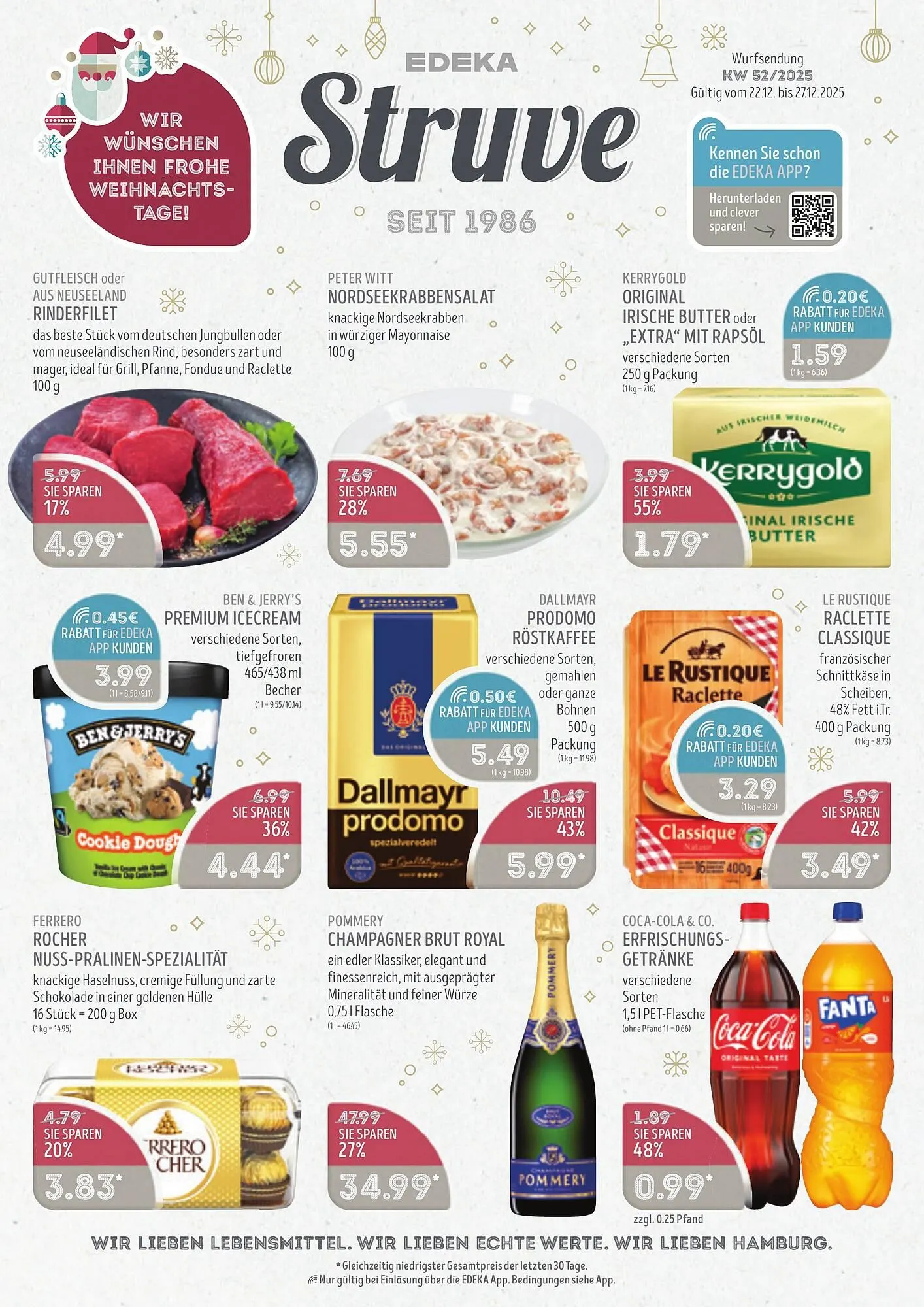 Edeka Struve Prospekt von 22. Dezember bis 27. Dezember 2025 - Prospekt seite 1