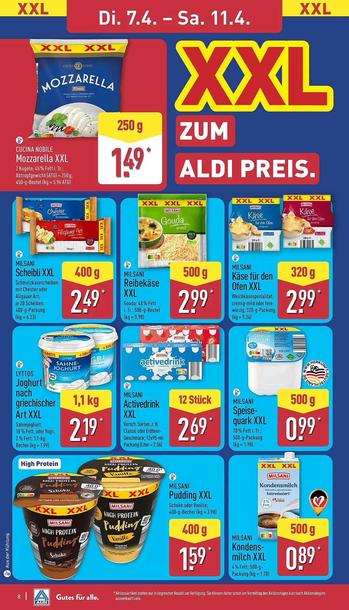Aldi Nord Prospekt von 7. April bis 11. April 2026 - Prospekt seite 8