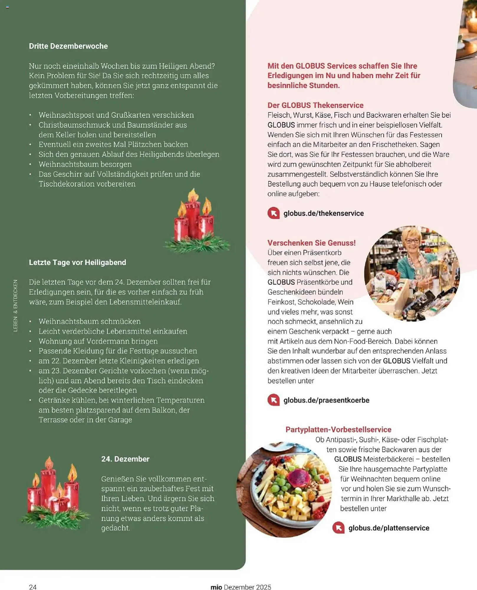 Globus Mio Magazin von 1. Dezember bis 31. Dezember 2025 - Prospekt seite 24