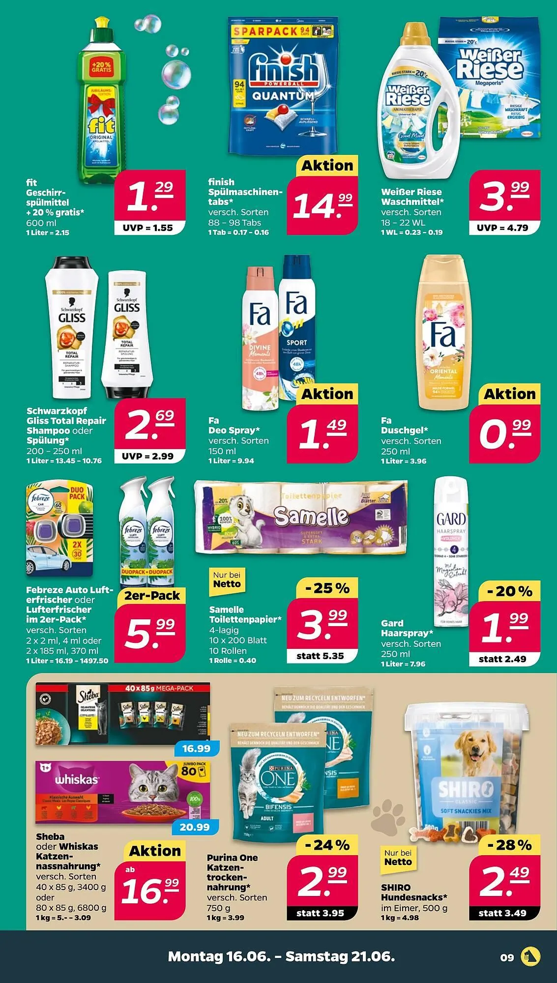 NETTO Prospekt von 16. Juni bis 21. Juni 2025 - Prospekt seite 9