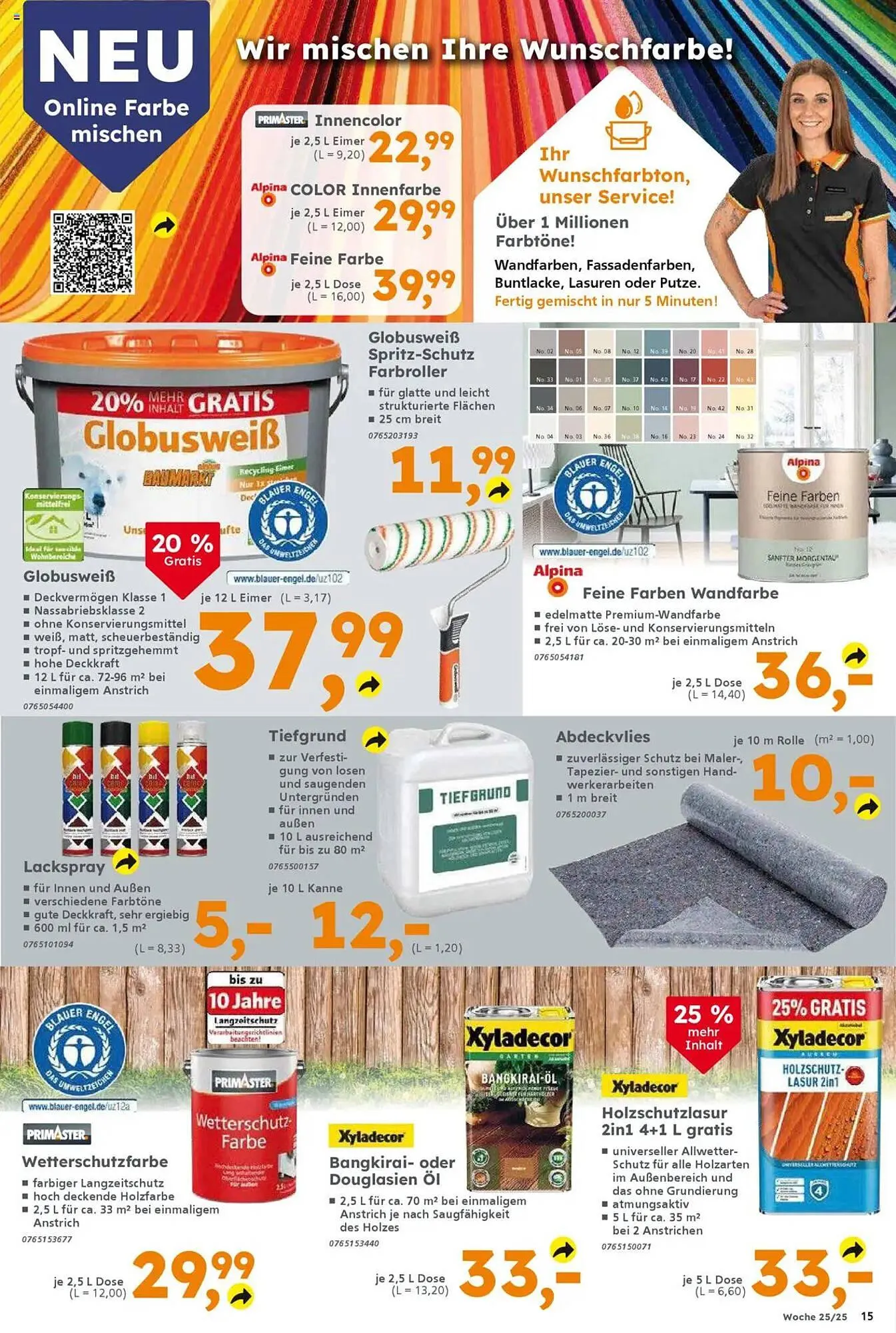 Globus Baumarkt Prospekt von 16. Juni bis 21. Juni 2025 - Prospekt seite 15