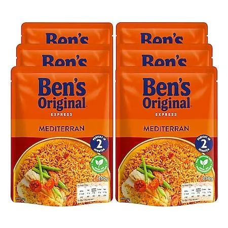 Ben's Original Expressreis Mediterran 250 g, 6er Pack