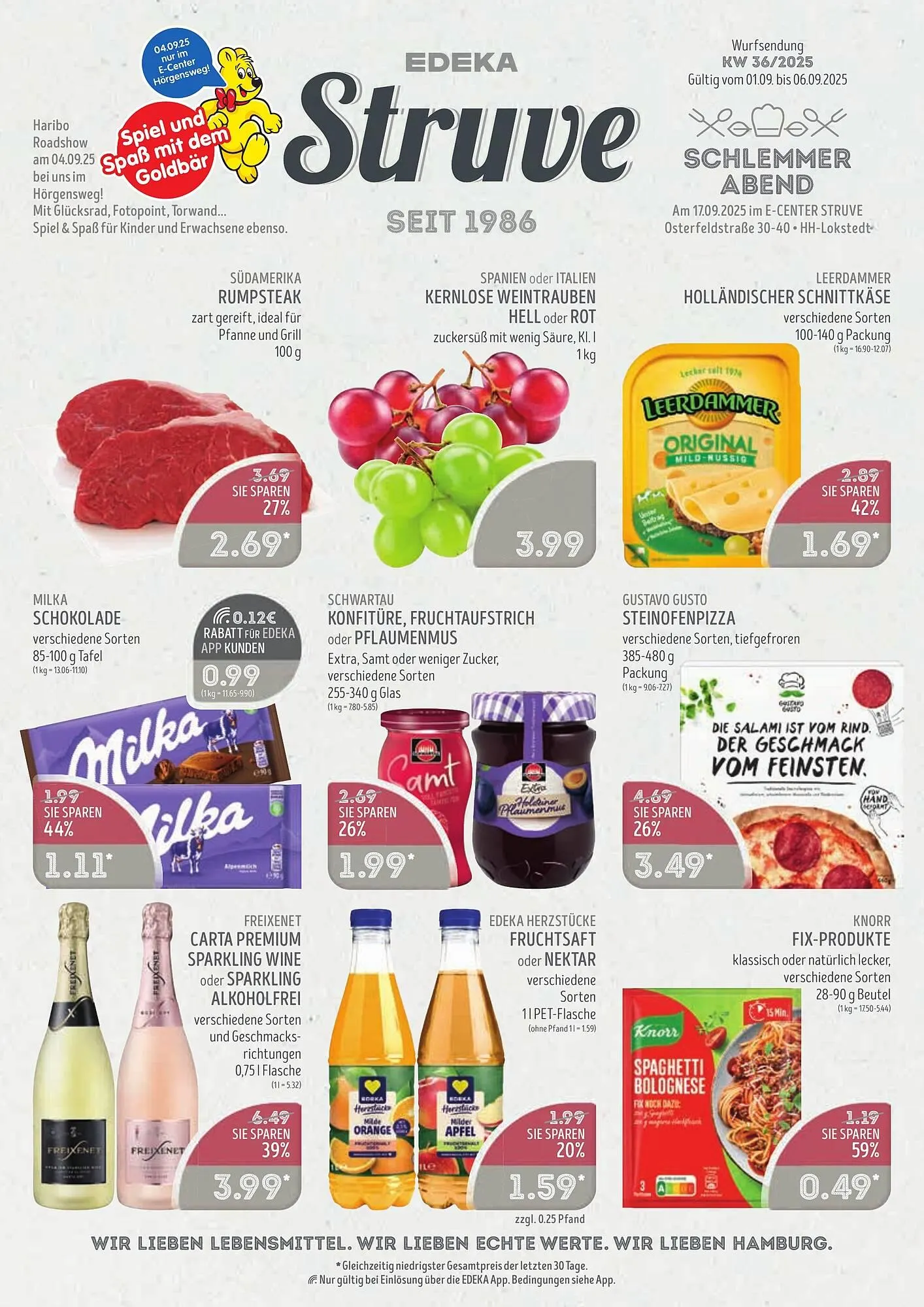 Edeka Struve Prospekt von 1. September bis 6. September 2025 - Prospekt seite 1