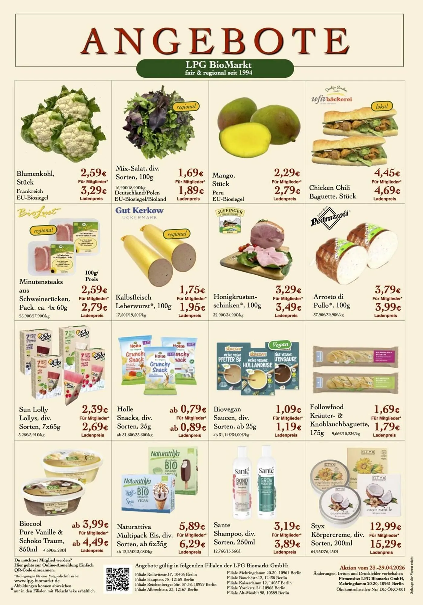 LPG Biomarkt Prospekt von 23. April bis 29. April 2026 - Prospekt seite 2