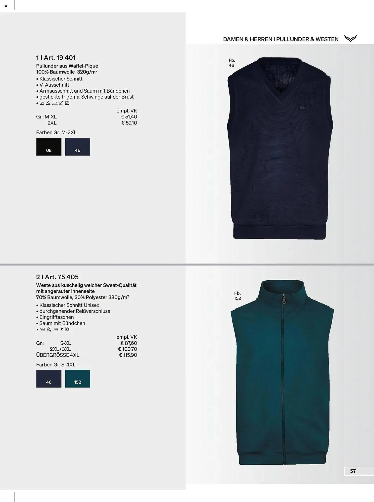 Trigema Prospekt von 1. Februar bis 31. August 2026 - Prospekt seite 57