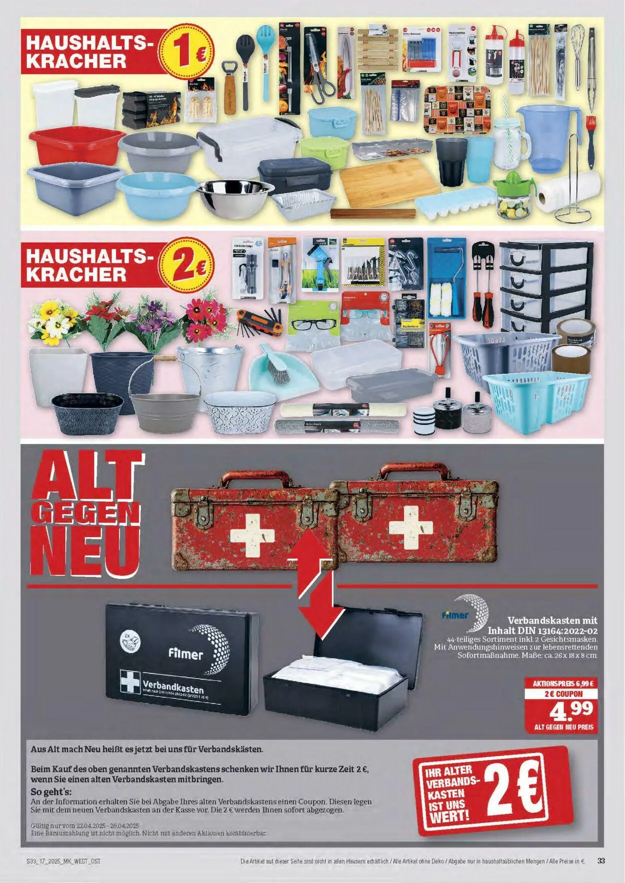 Marktkauf - Nürnberg-Thon Aktueller Prospekt von 22. April bis 26. April 2025 - Prospekt seite 33