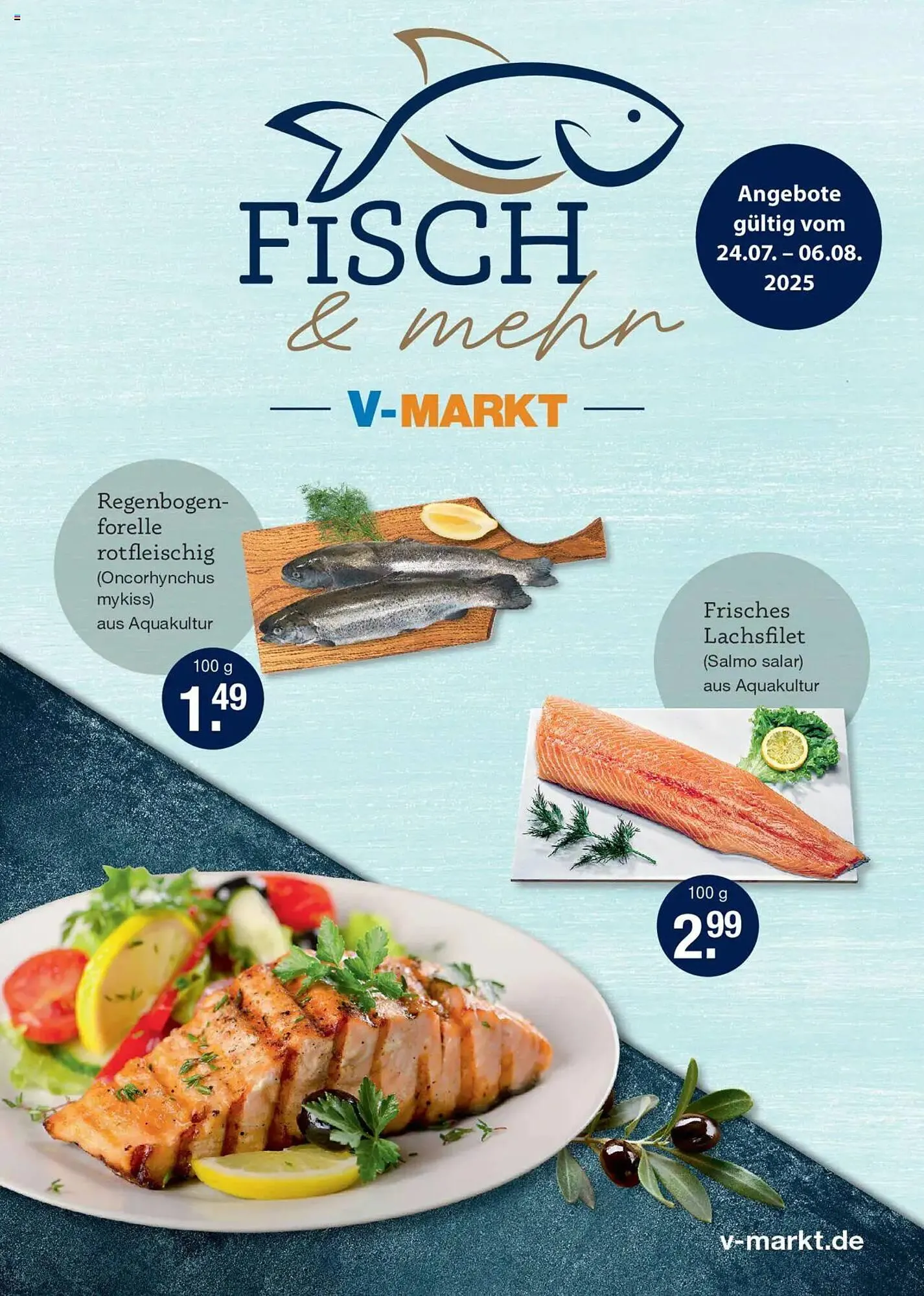 V Markt Prospekt von 24. Juli bis 6. August 2025 - Prospekt seite 1