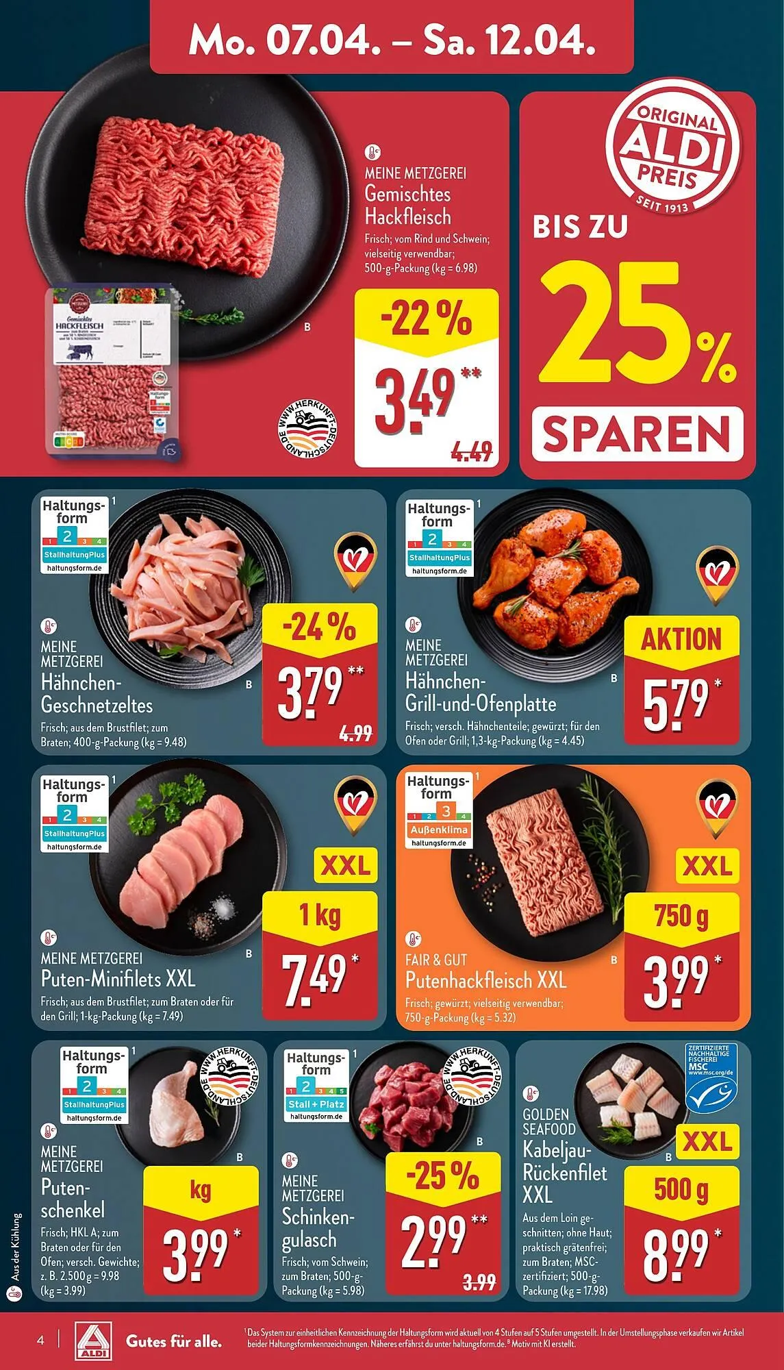 Aldi Nord Prospekt von 7. April bis 12. April 2025 - Prospekt seite 4