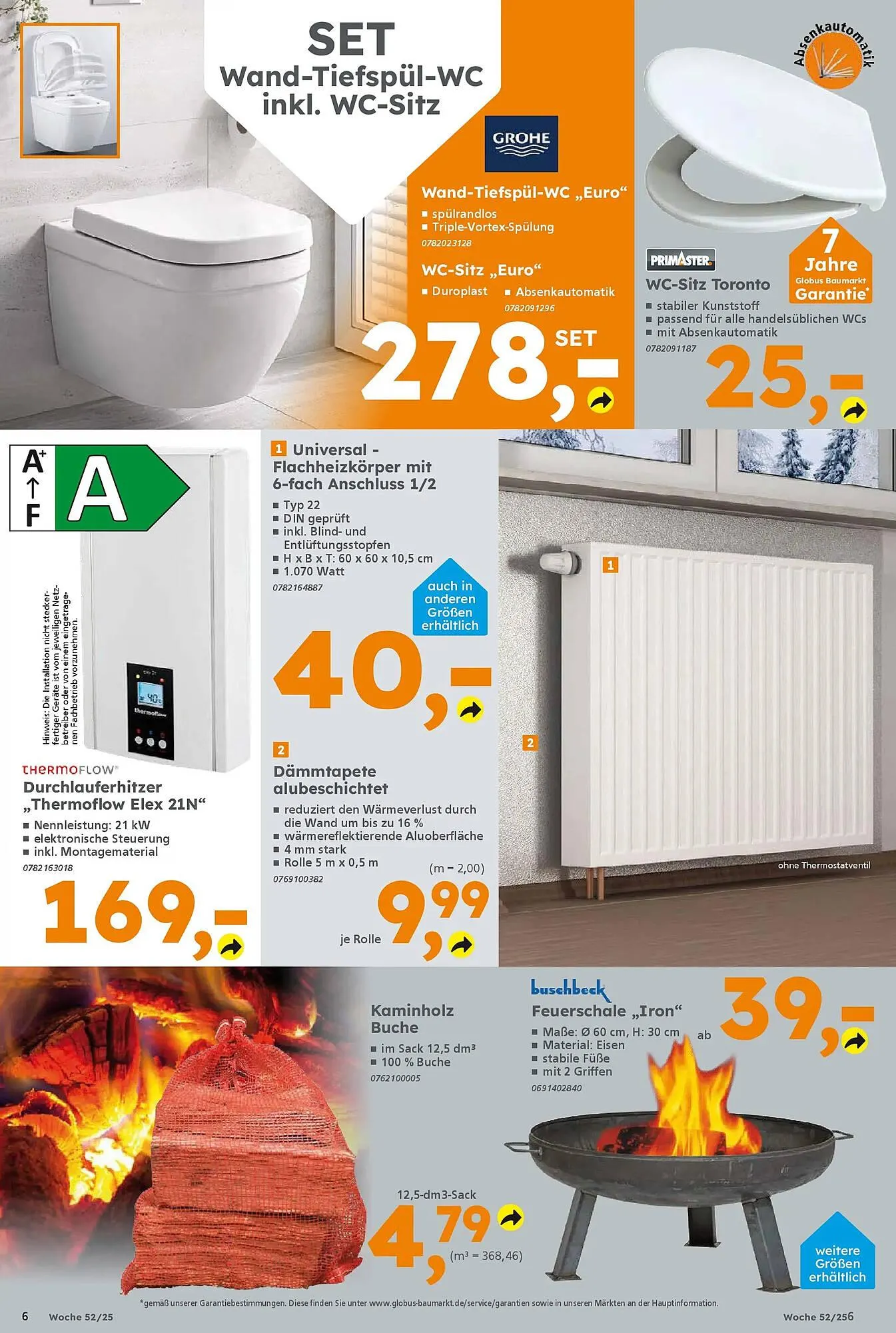 Globus Baumarkt Prospekt von 21. Dezember bis 27. Dezember 2025 - Prospekt seite 6