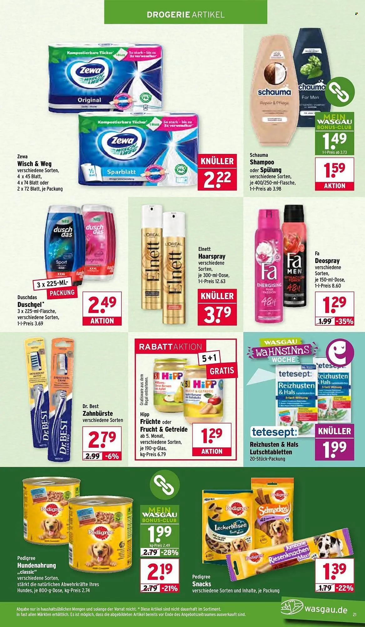 Wasgau Prospekt von 26. Januar bis 31. Januar 2026 - Prospekt seite 21