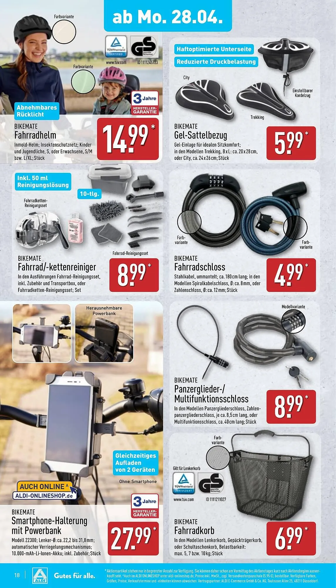 Aldi Nord Prospekt von 28. April bis 3. Mai 2025 - Prospekt seite 18