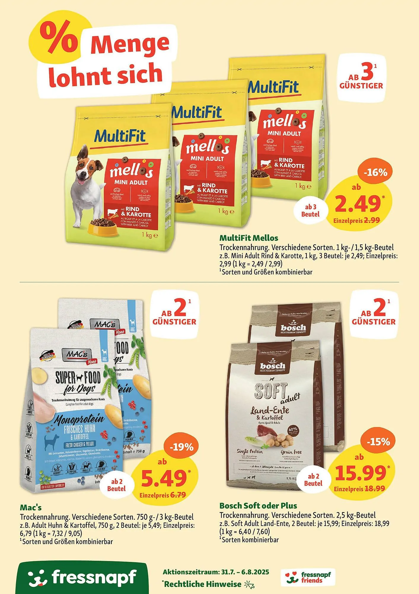 Fressnapf Prospekt von 30. Juli bis 6. August 2025 - Prospekt seite 11