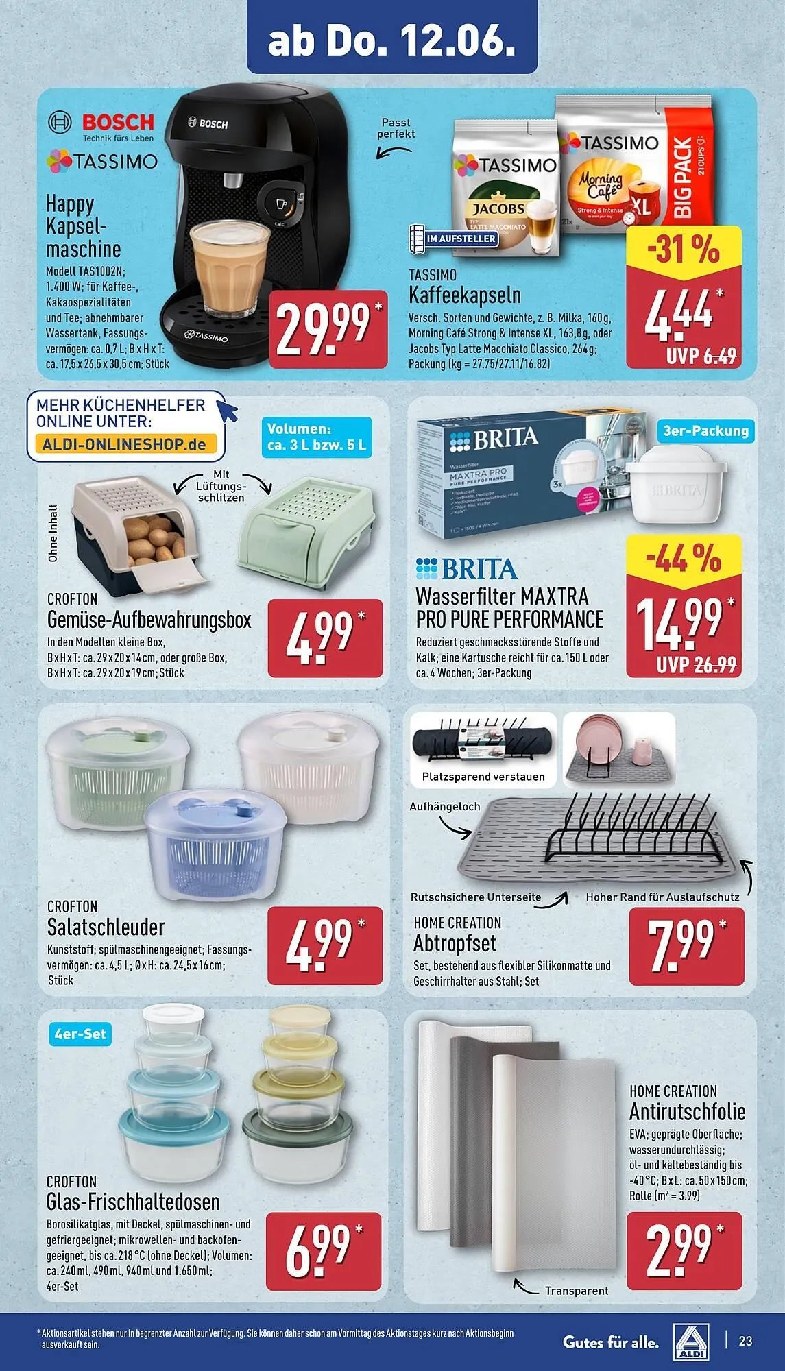 Aldi Nord Prospekt von 10. Juni bis 14. Juni 2025 - Prospekt seite 23