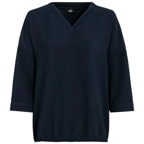 Damen Bluse mit elastischem Saum