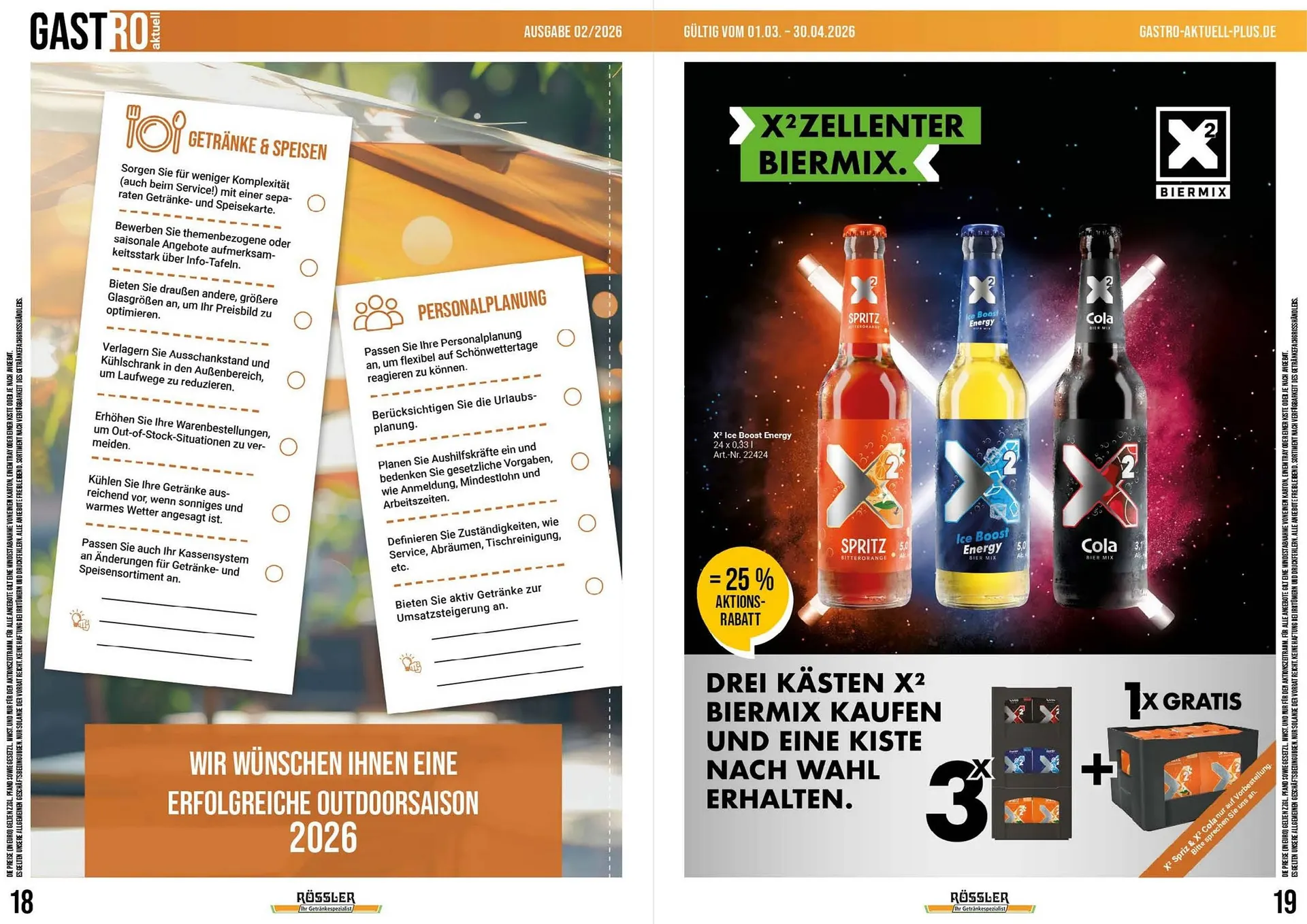 Getränke Rössler Prospekt von 1. März bis 30. April 2026 - Prospekt seite 10