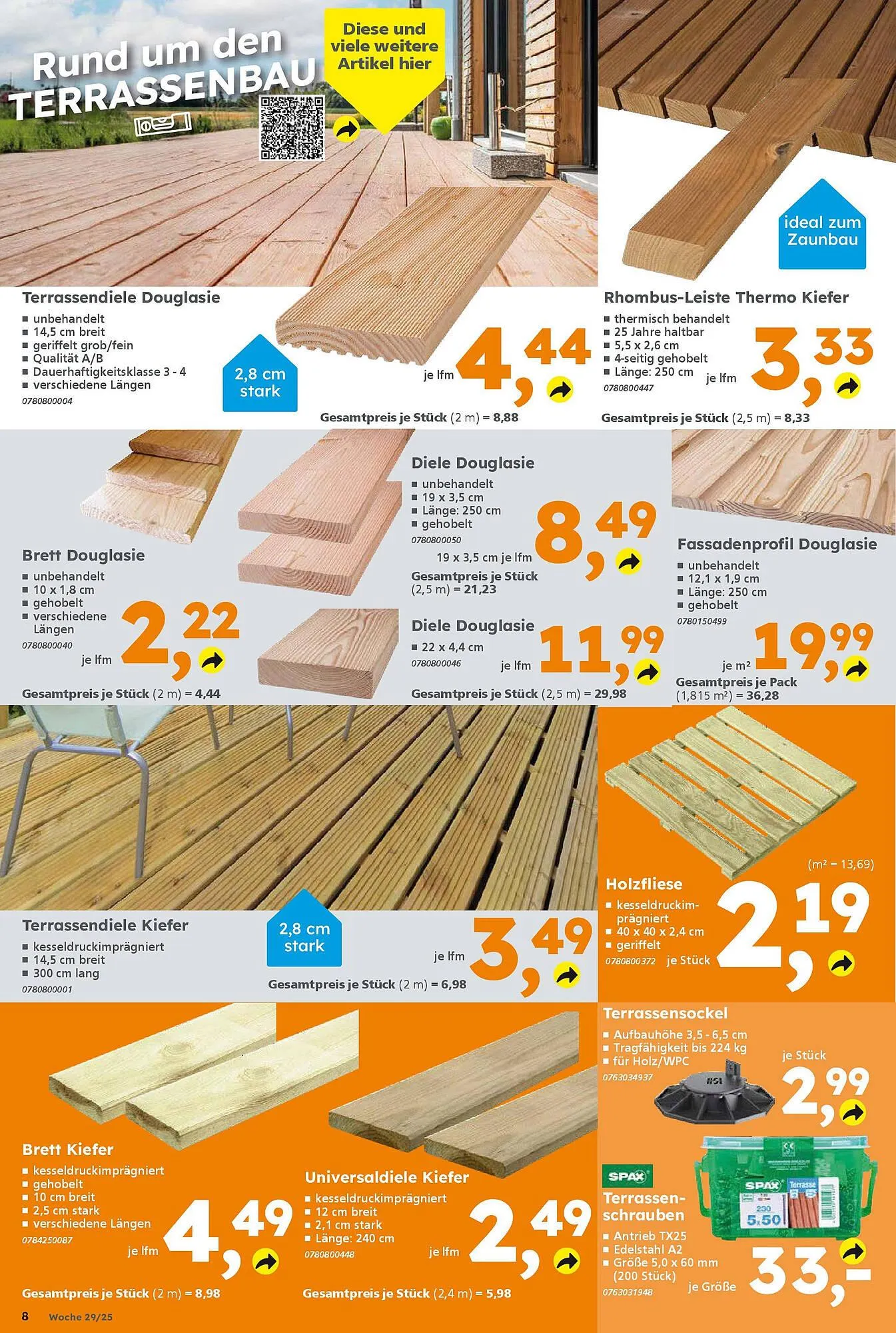 Globus Baumarkt Prospekt von 13. Juli bis 19. Juli 2025 - Prospekt seite 8