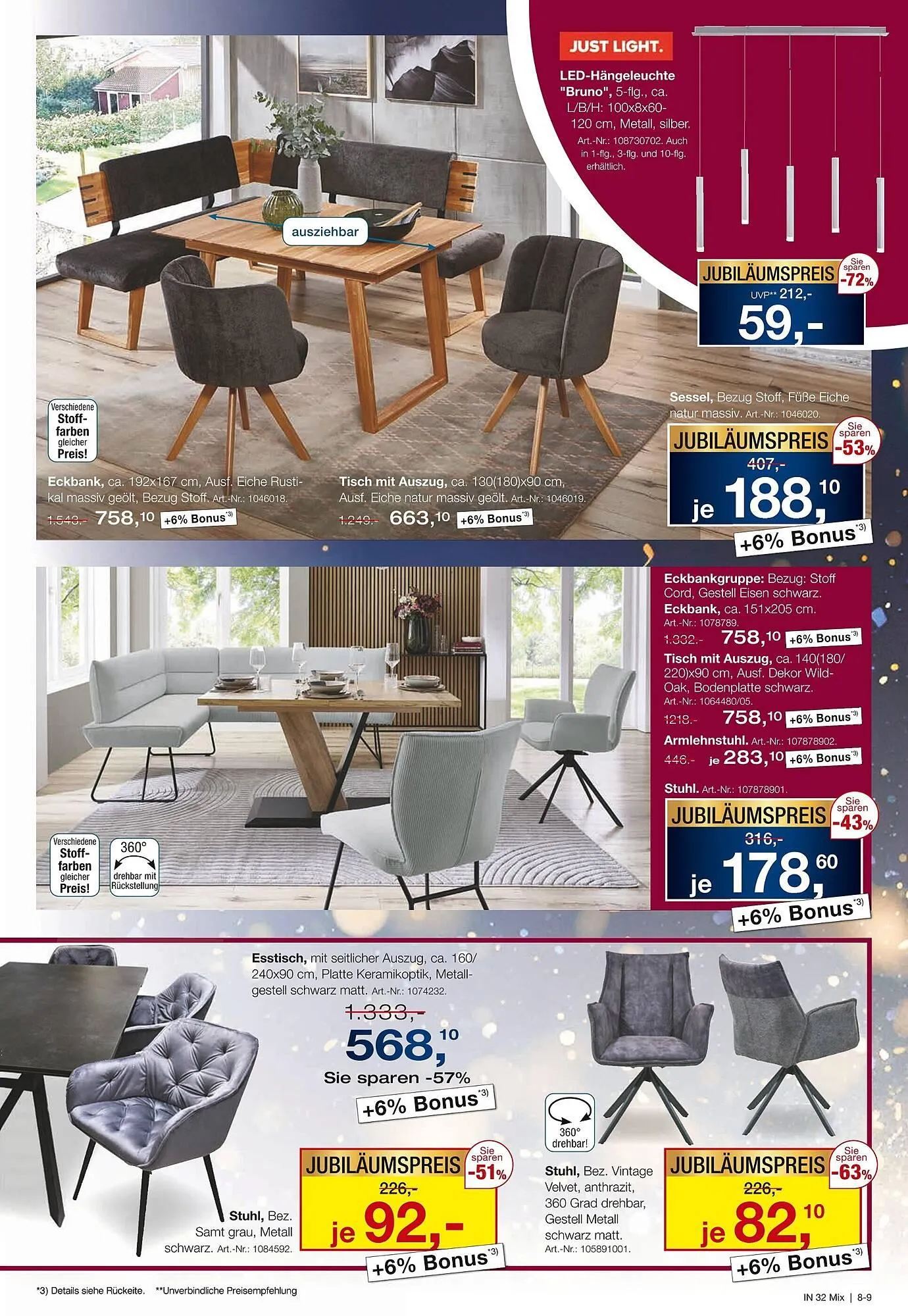 Möbel Inhofer Prospekt von 17. Dezember bis 31. Dezember 2025 - Prospekt seite 9