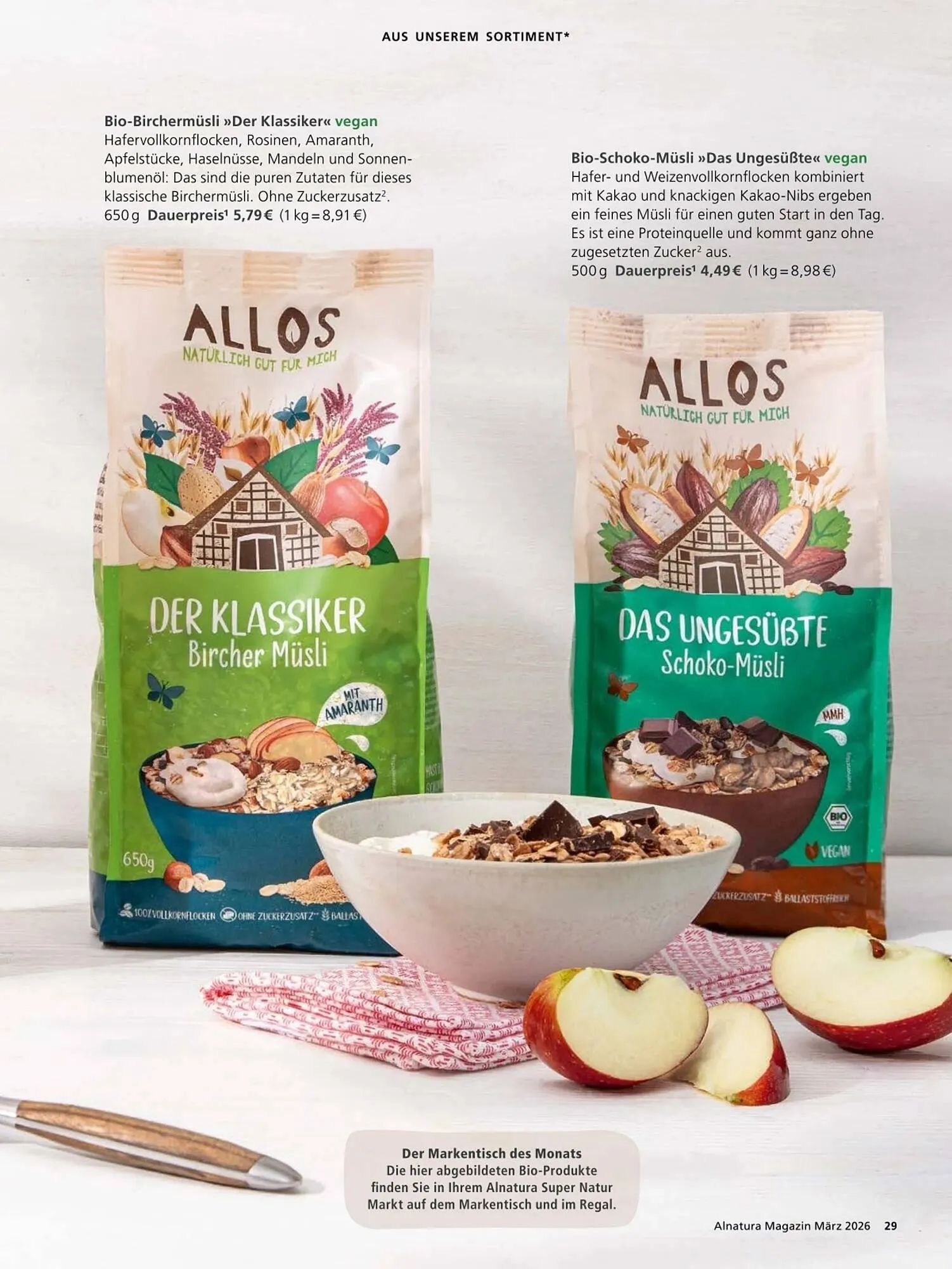 Alnatura Magazin von 4. März bis 1. April 2026 - Prospekt seite 29