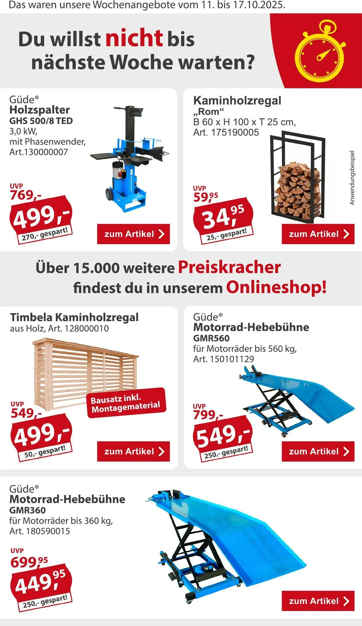 Sonderpreis Baumarkt Aktueller Prospekt von 4. Oktober bis 18. Oktober 2025 - Prospekt seite 2