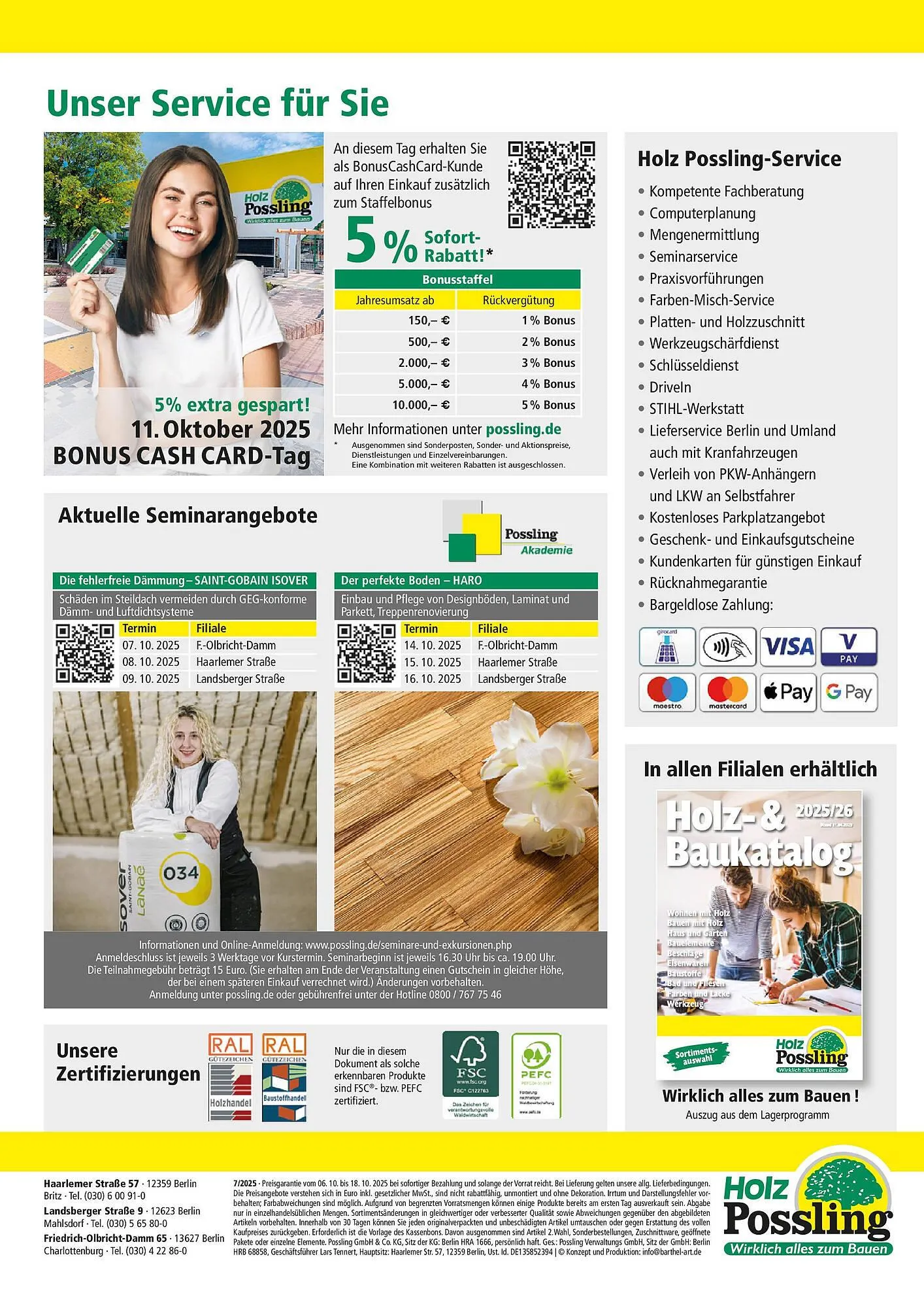 Holz Possling Prospekt von 5. Oktober bis 18. Oktober 2025 - Prospekt seite 12