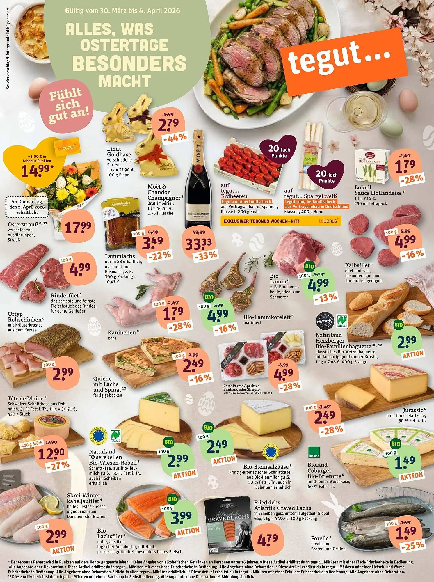 Tegut Prospekt von 30. März bis 4. April 2026 - Prospekt seite 1