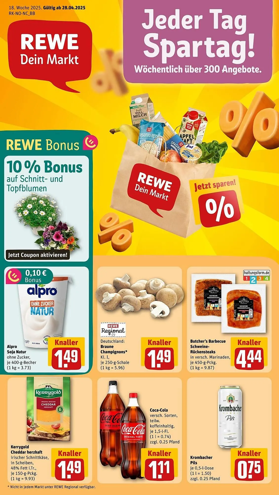 REWE Prospekt von 28. April bis 3. Mai 2025 - Prospekt seite 1