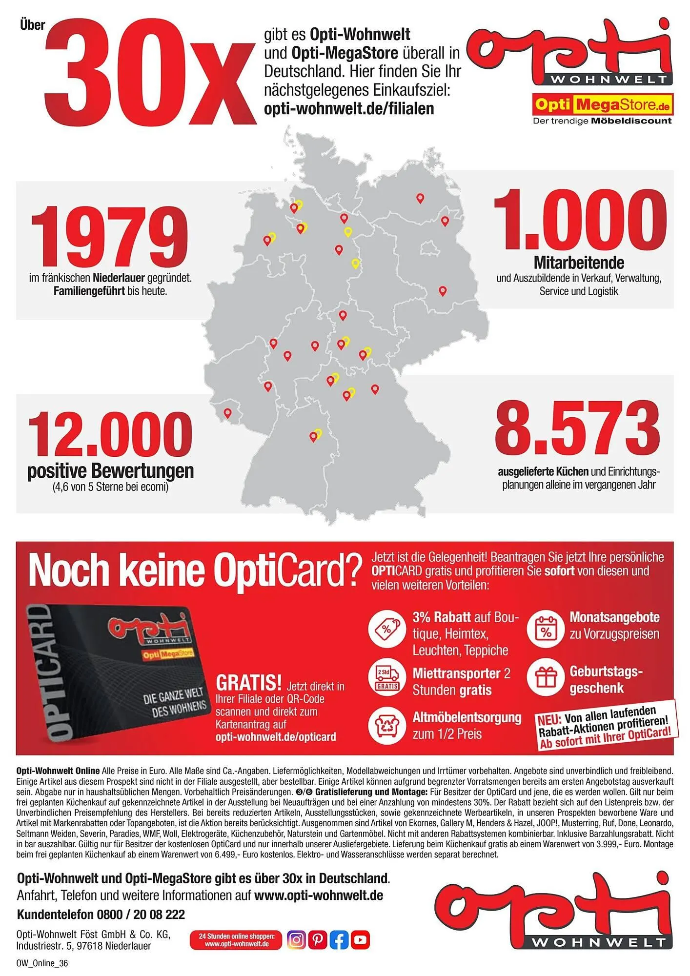 Opti Wohnwelt Prospekt von 9. Dezember bis 19. Dezember 2026 - Prospekt seite 36