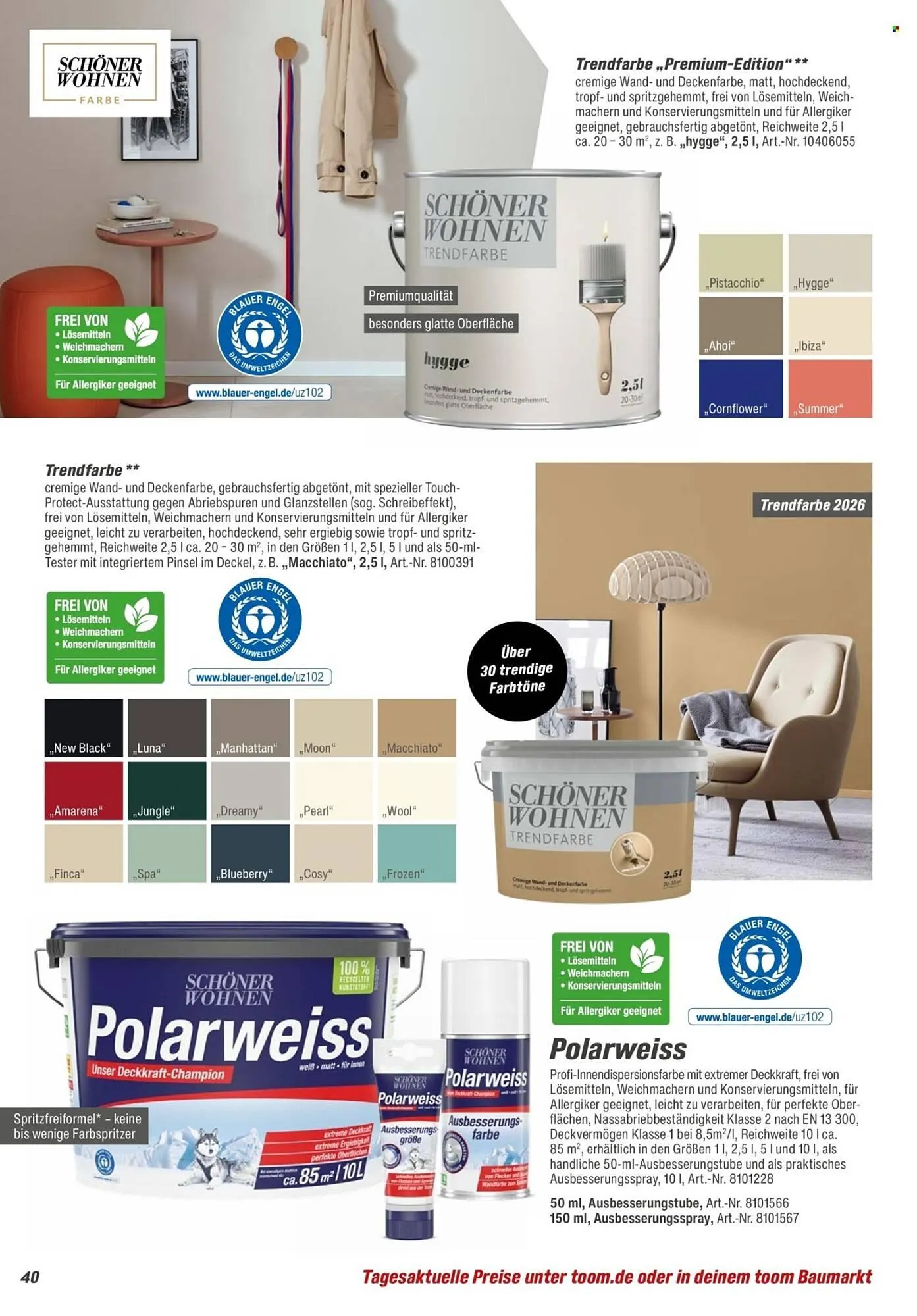 Toom Baumarkt Prospekt von 14. Februar bis 30. April 2026 - Prospekt seite 40