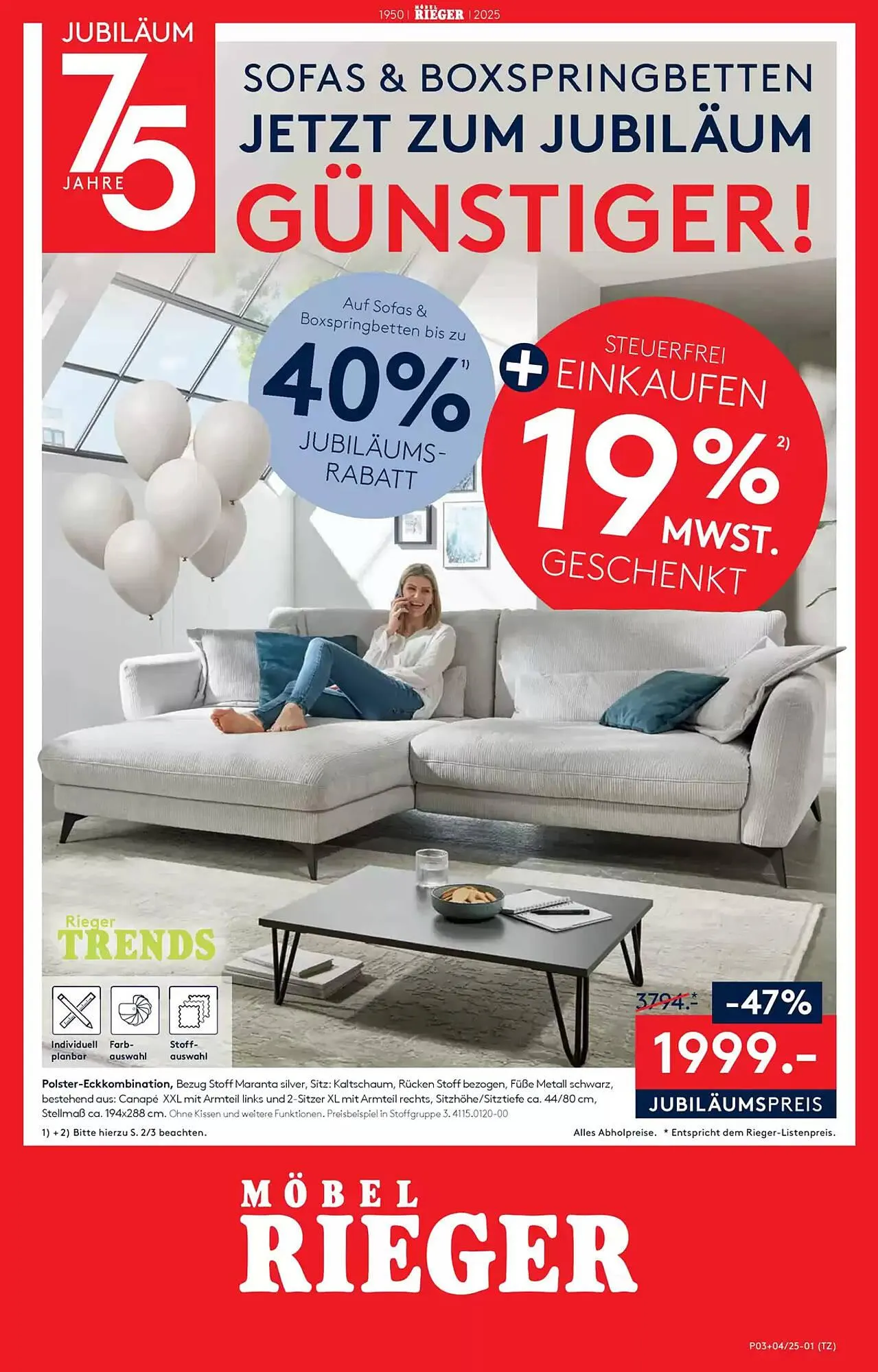 Möbel Rieger Prospekt - 1